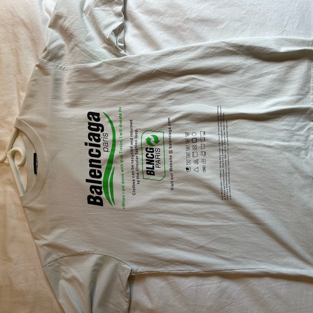 Balenciaga Paris White T-Shirt